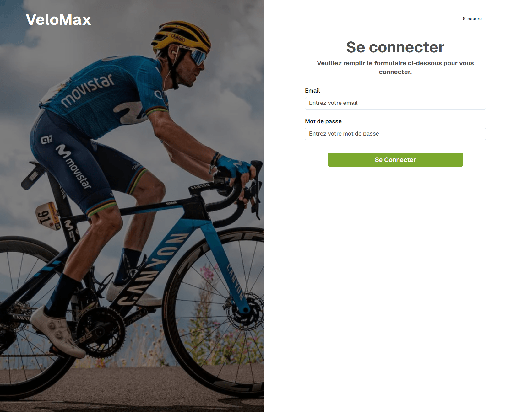 Page de connexion